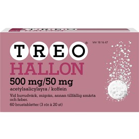 Bild på Treo Hallon, brustablett 500 mg/50 mg 3 x 20 st