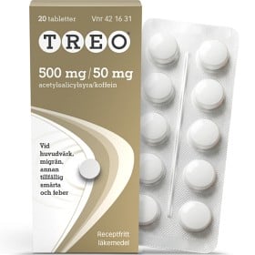 Bild på Treo tablett 500 mg/50 mg 20 st