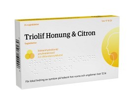 Bild på Triolif Honung & Citron, sugtablett 24 st