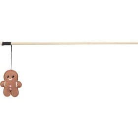 Bild på TRiXiE Julspö pepparkaksgubbe, trä, kattmynta, 46 cm
