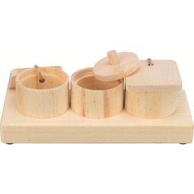 Bild på TRiXiE Snackskoppar, trä 15 x 4,5 x 6 cm