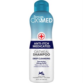 Bild på Tropiclean OxyMed Anti-Itch Oatmeal Shampoo 592 ml