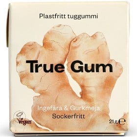 Bild på True Gum Ingefära & Gurkmeja tuggummi