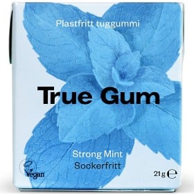 Bild på True Gum Strong Mint tuggummi