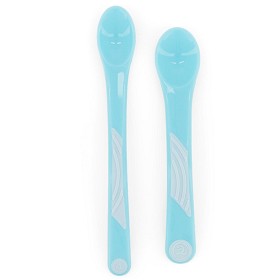 Bild på Twistshake 2x Feeding Spoon Set 6+m Pastel Light Blue