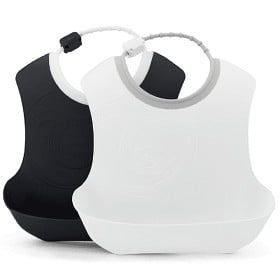 Bild på Twistshake Bib 4+m Black White