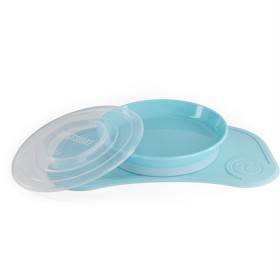 Bild på Twistshake Click-Mat Mini + Plate Pastel Blue