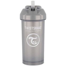 Bild på Twistshake Straw Cup 12+m Pearl Grey 360 ml