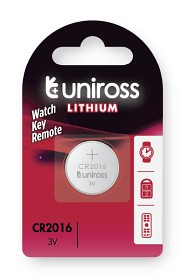 Bild på Uniross Lithium CR2016 3V 1 st