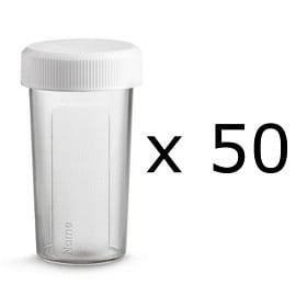 Bild på Urinbägare bioplast med lock 25 ml 50 st