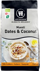 Bild på Urtekram Dadel & Kokosnöt Dinkelmüsli 750 g