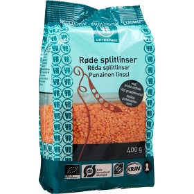 Bild på Urtekram Röda Splitlinser 400 g