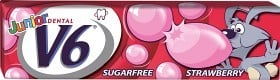 Bild på V6 Junior Bubble Gum Jordgubb, 5 st