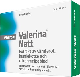 Bild på Valerina Natt 40 tabletter