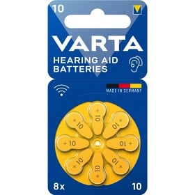 Bild på VARTA Hearing Aid Batteries 10,  8-pack