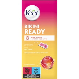 Bild på Veet Vaxremsor för bikini och armhåla 8 st
