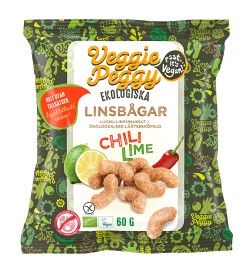 Bild på Veggie Peggy Linsbågar Chili Lime 60 g