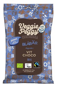 Bild på Veggie Peggy Blåbär doppade i vit choco 50 g