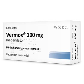 Bild på Vermox tablett 100 mg 6 st