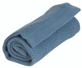 Bild på Vinter & Bloom Soft Grid Eko Gallerfilt (Denim)