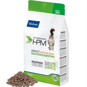 Bild på Virbac HPM Adult Neutered & Entire Cat Salmon 1,5 kg