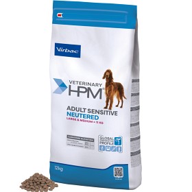 Bild på Virbac HPM Adult Sensitive Neutered Large & Medium Dog 12 kg