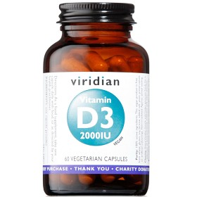 Bild på Viridian Vitamin D3 2000 IU 60 kapslar