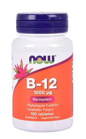 Bild på NOW B12 100 tabletter