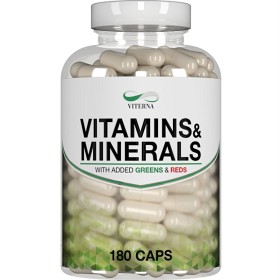 Bild på Viterna Vitamins & Minerals with Greens & Reds 180 kapslar
