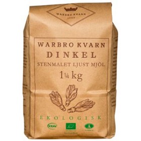 Bild på Warbro Kvarn Dinkel Stenmalet Ljust Mjöl 1,25kg