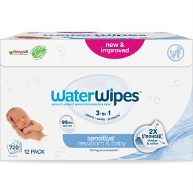 Bild på WaterWipes Baby Wipes våtservetter 12 x 60 st