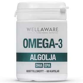 Bild på WellAware Vegansk Omega-3 Algolja 60 kapslar