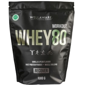 Bild på WellAware Whey80 Vanilj & Päron 1000 g