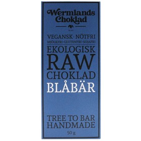 Bild på Wermlands Choklad Raw Blåbär 50 g