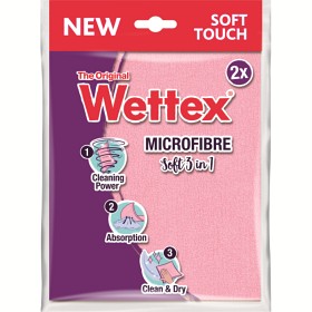 Bild på Wettex Microfibre Soft 3in1, 2 st