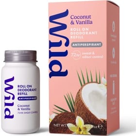 Bild på Wild Deo Roll-On Antiperspirant Refill, Coconut Vanilla 50 ml