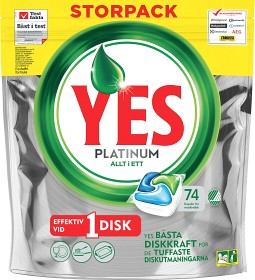 Bild på YES Maskindiskmedel Platinum Green 74 st