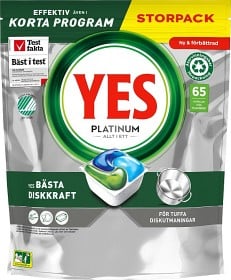 Bild på Yes Platinum All In One diskmaskinstabletter 65 st