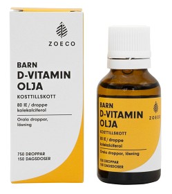Bild på Zoeco D-vitamin olja, orala droppar, lösning 80 IE/droppe 25 ml