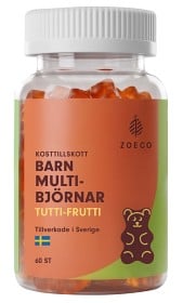 Bild på Zoeco Multibjörnar Tutti-Frutti 60 tuggtabletter