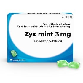 Bild på Zyx mint sugtablett 3 mg 2 x 10 st