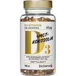 BioSalma D3-vitamin 65µg i MCT-kokosolja 180 kapslar