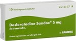 Desloratadine Sandoz, filmdragerad tablett 5 mg 10 st