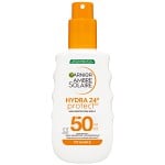 Garnier Ambre Solaire Hydra 24H Protect Solskyddsspray SPF50 för normal hud 150 ml