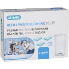 2B Baby Refillpåsar PLUS till 26 liters blöjhink 3-pack (1740 st blöjor)