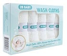 2B Baby Tvättlappar Bambu 6-pack Vit