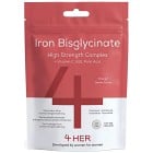 4 HER Iron Bisglycinate med folsyra 120 tabletter