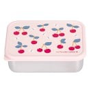 A Little Lovely Company Stainless Steel Lunch Box with PP Lid, Cherries
