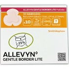 Allevyn Gentle Border Lite, vidhäftande förband, multisite 8 x 8,4 cm 10 st