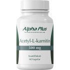 Alpha Plus Acetyl-L-karnitin 500 mg 60 kapslar